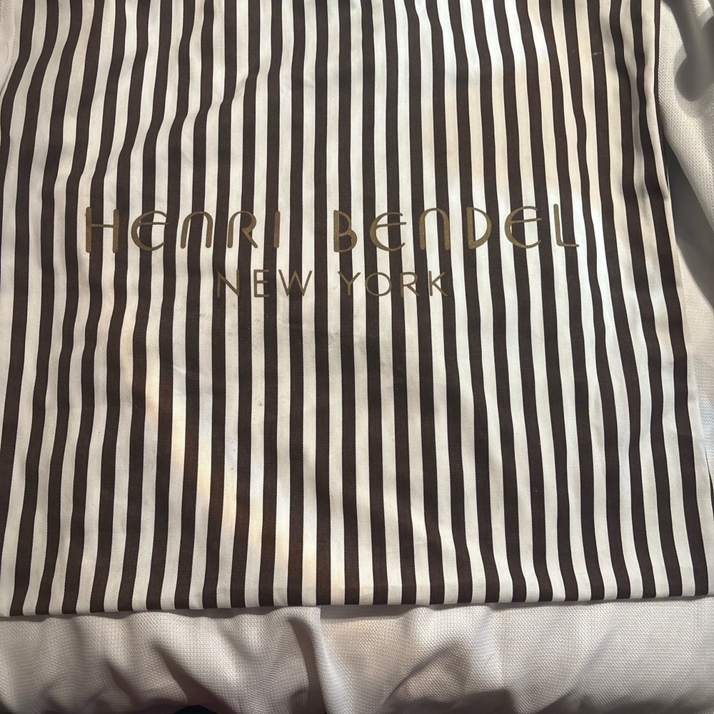 Henri Bendel Black and White Striped Bag